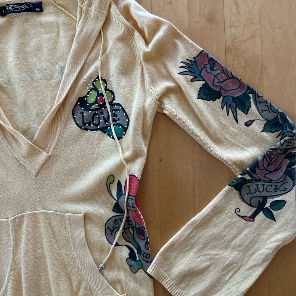 Ed Hardy Yellow Mini Dress - Picture 5 of 8